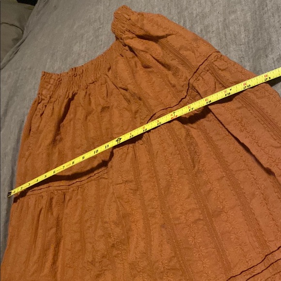 Elegant Rust Maxi Skirt - Picture 7 of 9